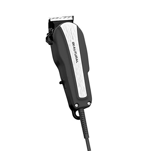 Beautural 20-Piece High Performance Haircutting Kit, Hair Trimmers, Clippers with Powerful and Durable Motor and Finest Precision Blades, Secure Guide Combs, Scissors, Barber Cape, Storage Case
