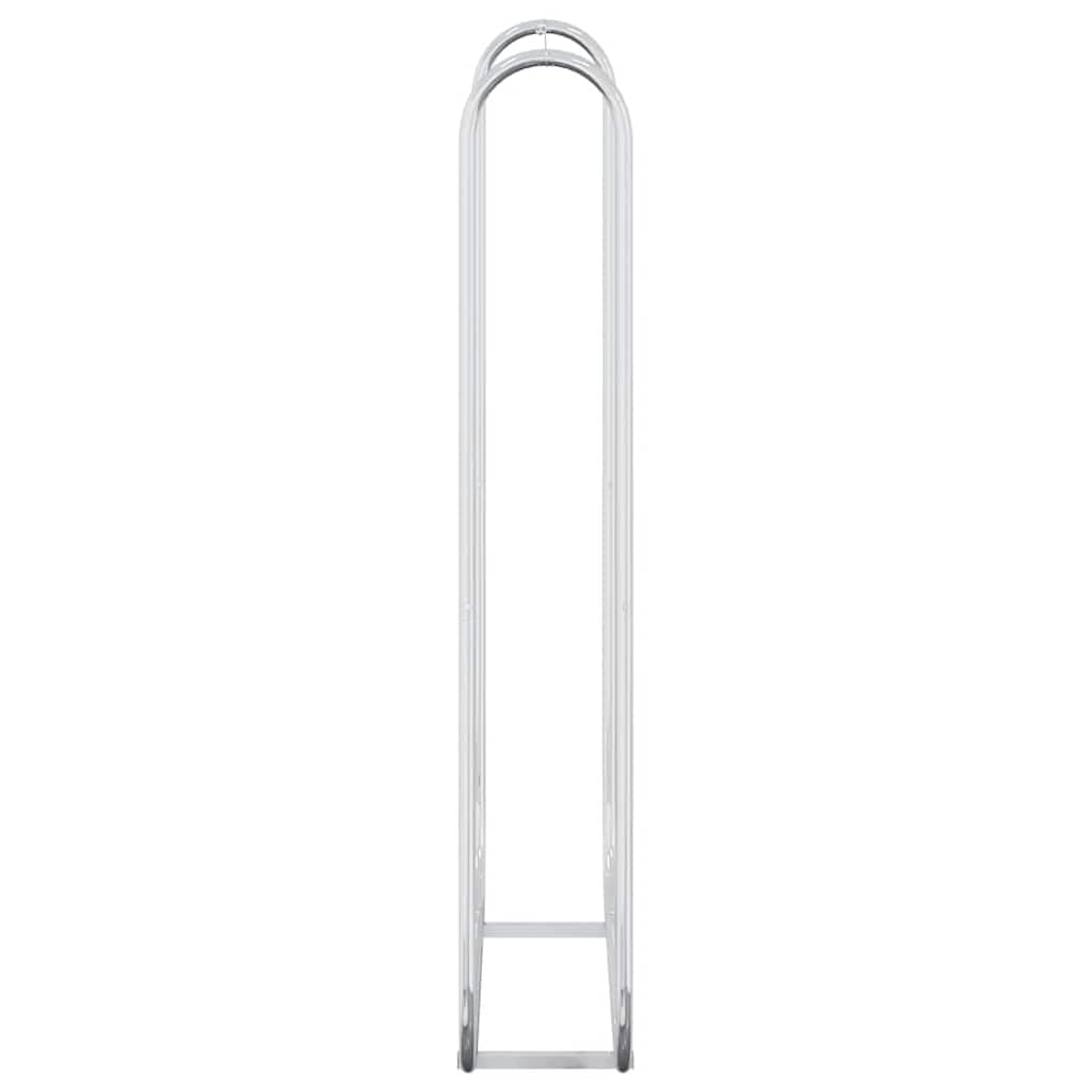 Étagère à bûches en acier galvanisé - 100 x 25 x 150 cm - Avec fil d'acier, robuste et résistant aux intempéries - Support pour bois de chauffage pour terrasse, jardin, intérieur et extérieur