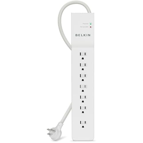 Belkin 7-Outlet Commercial Power Strip Surge Protector with 6ft Power Cord, 2160 Joules