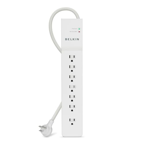 Belkin 7-Outlet Commercial Power Strip Surge Protector with 6ft Power Cord, 2160 Joules by Belkin - Used condition - US$14.71
