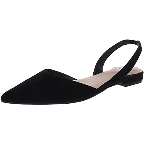 Alfani Womens Ryann Slip On Sling Back Pointed Toe Flats Black 7.5 Medium (B,M) #TOP27