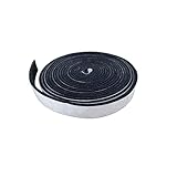 3/4 x 1/8 Hi Temp BBQ Smoker Gasket Seals Self Stick, High Heat Grill Gasket Seal Tape for Big Green Egg Small Medium & Mini 15Ft Black