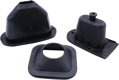Image of TAKPART 1 SET Leather Gear Selector Handbrake Gaiter Kit Compatible for Land Rover Series 2A& 3 models transfer box lever DA2466