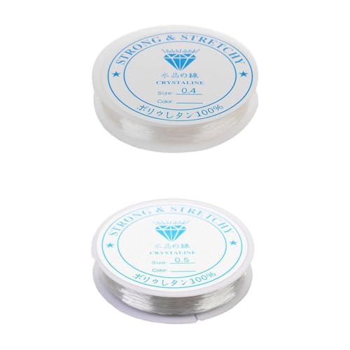 10m Clear Elastic Thread, Stretchy Cord for Jewellery Making 0.4mm 0.5mm | Crafts | Beads & Jewelry Making | Jewelry Making Cord & Wire
