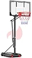 Mayfire Kids Basketball Hoop Adjustable Height 4-8.5 FT, Portable Basketball Goal System with 33" Shatterproof Backboard for Kids Youth Teens in Driveway, Backyard, Outdoor Play