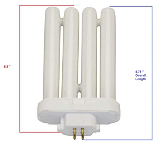 Lumenivo Fml Lamp 27 Watt 4100K Fluorescent Bulb Replacement Fml 27W 4100K Bulb For 4 Prong Reading Quad Tube Lamp Or Small Floor 4 Bulb Light – Plug In 41K Cfl Grow Light – 4 Pin Cool White Bulb #TOP3