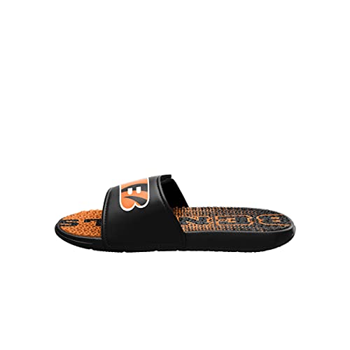 Image of FOCO New Orleans Saints NFL Mens Gradient Wordmark Gel Slide