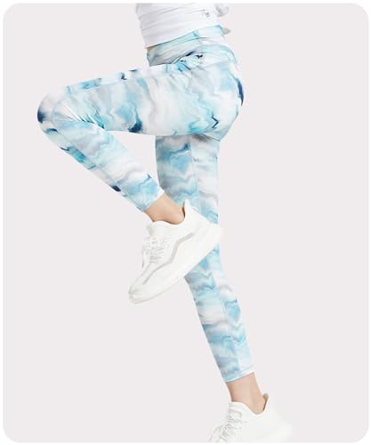 Girls Printed Leggings UPF 50+ Lightweight Breathable Athletic Pants for Girls Cool&Smooth Touch Summer Activewear4