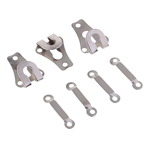 12 Set Heavy-Duty Pant Hook & Eye Nickel Sewing Set Clothig Fixing Tools Hooks and Eyes Closure for Bra Trousers Skirt Dress - Thumbnail 7