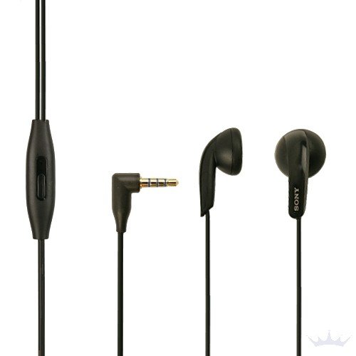 Sony MH-410C Earbud Headphones for Sony Xperia M2 Aqua, Headphones in Black With Call Accept Button, On/Off Button, In-Ear Headphones