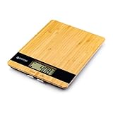 Kitchen Scale of Bamboo Black