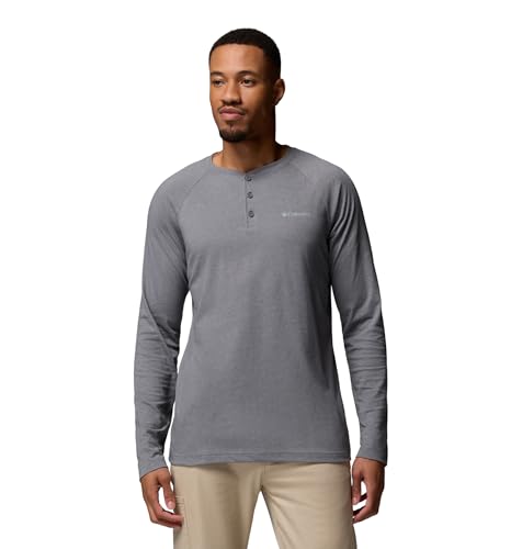 Columbia Thistletown Hills Raglan Henley t-shirt col tunisien manches longues outdoor homme