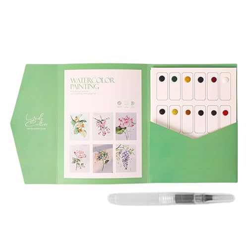 Generisch Acuarela libro de trabajo para adultos, cuaderno de acuarela para principiantes, páginas para colorear para colorear plantillas de color - dibujo acuarela para niños adolescentes adu