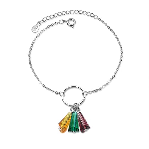 Bracelet Feng Shui en cristal arc-en-ciel pour femme | Bijou d'exception fait main
