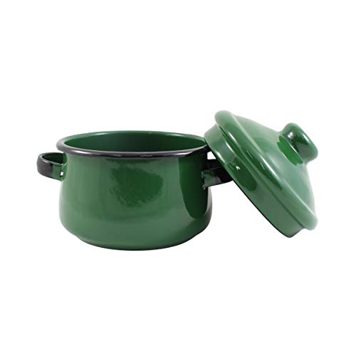Mini Caçarola 10 Esmaltada Verde - 500 ml - Ewel