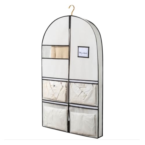 Clothes Cover 5 Pack Garment Bags Suit Bags with 4