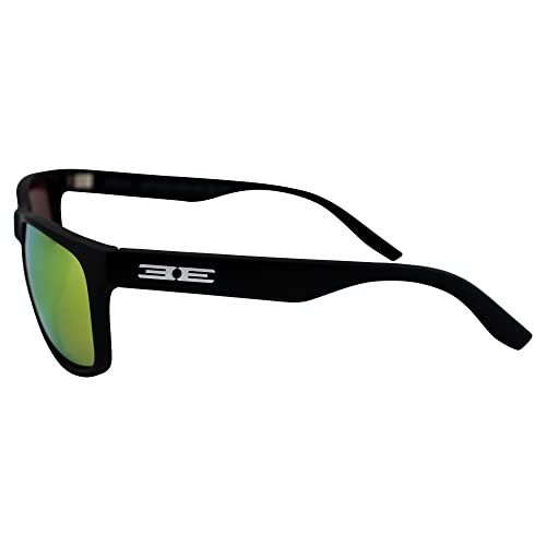 Epoch Eyewear Delta Golf Sport Sunglasses Black Frame Yellow Mirror Polarized Lenses3