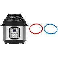 Instant Pot 5.7L Duo Crisp + Air Fryer 11-in-1 Electric Multi-Cooker + Silicone Sealing Ring (2 pack)