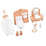 Encourage la créativité : construire et décorer la maison de poupée avec vos enfants favorise la créativité et améliore leur motricité fine, accessoires miniatures pour salle de bain, mini décoration de salle de bain