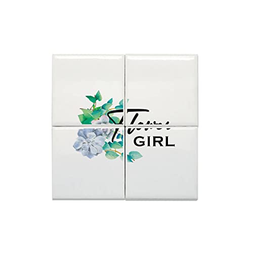 Carreaux céramique décoratifs Flower Girl pour créer une ambiance romantique au salon