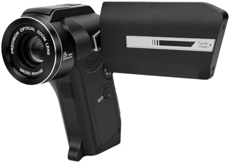 SENECESLI 8K Video Camera, 8X Digital 5X Optical Zoom for Vlog Photography