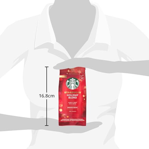 STARBUCKS Holiday Blend, Mittlere Röstung, Ganze Kaffeebohnen ,200g (6er Pack) ,(6 x 200g),