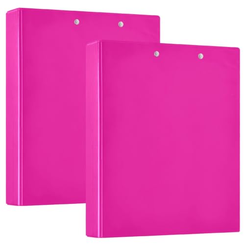 Classeur à 3 anneaux imprimé magenta élégant pour ranger vos documents de bureau avec style