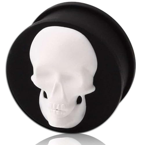 (1 Pair ONLY) Star Flexible Silicone Flesh tunnel Ear Gauge Plug Size Available 2g (6mm) to 1