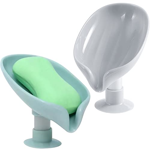 Bar Soap Holder Shower Soap Holder Self Draining Soap Dish With Suction Cup Dish Sponge Holder For Kitchen Bathroom #TOP4