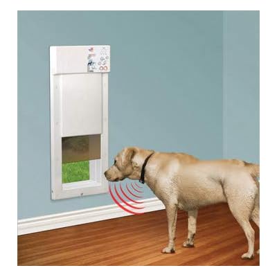 Electronic doggy door with collar Clearance