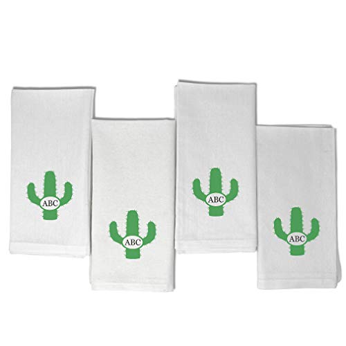 Servilletas de tela cuadradas blancas 20x20 pulgadas pack 4 miniatura 1