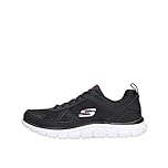 Skechers Track Scloric, Sneaker, Uomo, Nero Black White, 43 EU