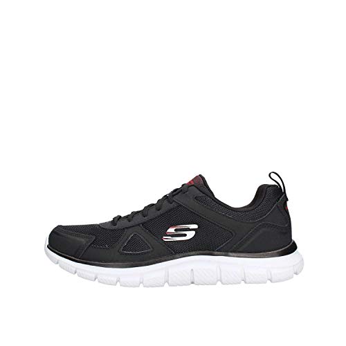 Skechers Track Scloric, Sneaker, Uomo, Nero Black White, 44 EU