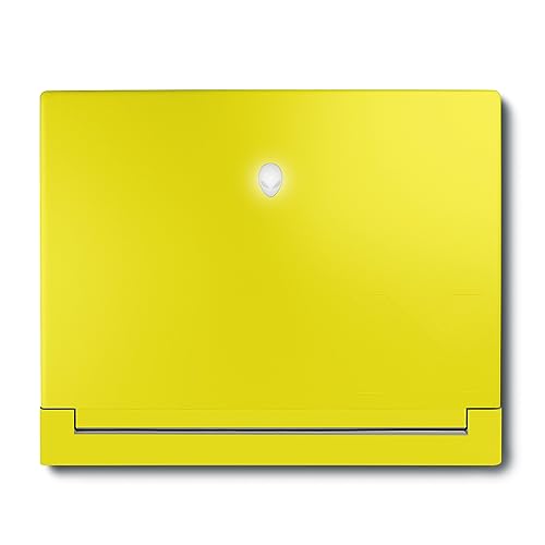 Image of MightySkins Skin Compatible with Alienware X16 R1 (2023) Full Wrap Kit - Solid Yellow | Protective, Durable, and Unique Vinyl Decal wrap Cover | Easy to Apply & Change Styles | Made in The USA