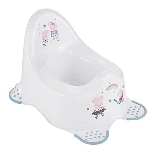 keeeper Peppa Pig Babytopf, Ab ca. 18 Monate bis ca. 3 Jahren, Anti-Rutsch-Funktion, Adam, Nordic White