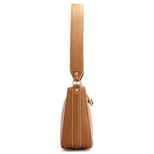 Image of Da Milano Leather Shoulder Bag for Women (00426A-OL)