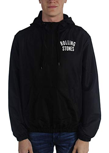 Rolling Stones, The - Mens Classic Logo Hoodie, Medium, Black