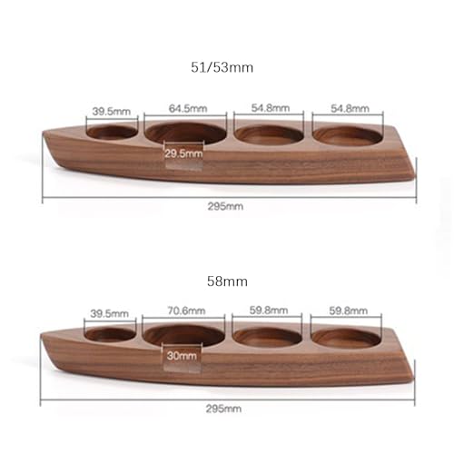Support pour tamper à café, bloc bois pour accessoire machine expresso - 5
