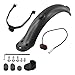 Electric Scooter Rear Mudguard Replacement Kit for Xiaomi with Taillight and, for Durable Plastic Brake Light Assembly, Set