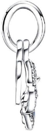 Miniatura 3 de Colgante de plata de ley 925 con dije de mariposa azul, regalos de cuentas de joyería para mujer, pulsera y collar, Plata, Circonita Cúbica