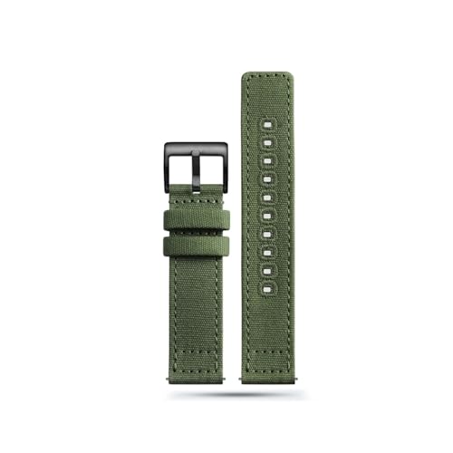 18mm 20mm 22mm �i�C�����L�����o�X�X�|�[�c�o���h�ɓK������ Hamilton Khaki Field H70605731 H70605993(Army green-black,22mm)