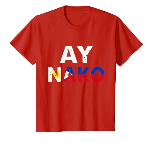 Philippines Tshirt Filipino Vacation Vintage Souvenir Manila T-Shirt, Youth, Red, Small