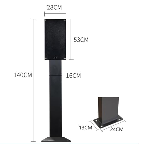 Support colonne borne recharge extérieur acier robuste stable