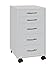 FMD Mobel Cassettiera ufficio 33 x 38 x 63.5cm, Bianco