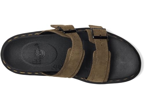 Dr. Martens Unisex Myles Slide Sandal, Olive, 14 US Men2