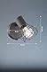 Fischer & Honsel Wandspot RAN, 1x E14 max. 40 Watt, grau matt/chrom, m.Schalter, 13,5x8x16cm, Strahler grau 1 flammig, 32470