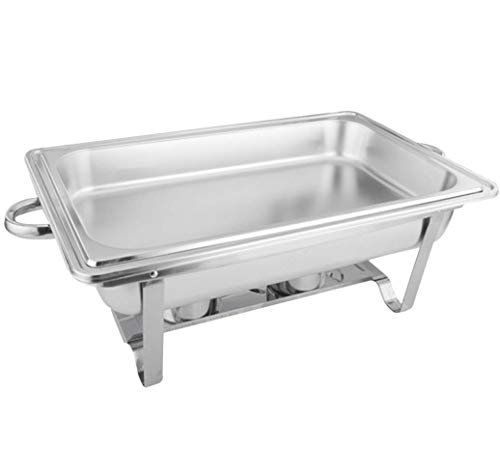 HSBAIS Speisenwärmer Buffetwärmer, Rechteckig Wärmebehälter Edelstahl Chafing Dish Thick Ständerrahmen Rechaud für…