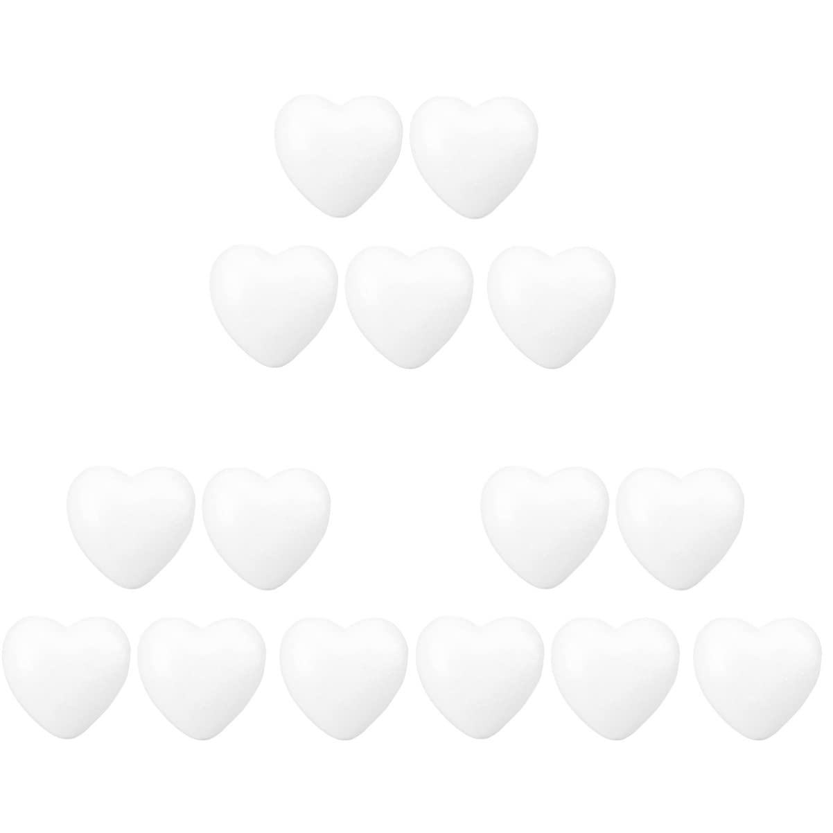 ifundom 30stücke Herzform DIY Bastelmaterial Für Hochzeits Und Valentinstagsdekorationen Solide Schaumstoff-herzmodelle Für Kreative Projekte Und Romantische Anlässe