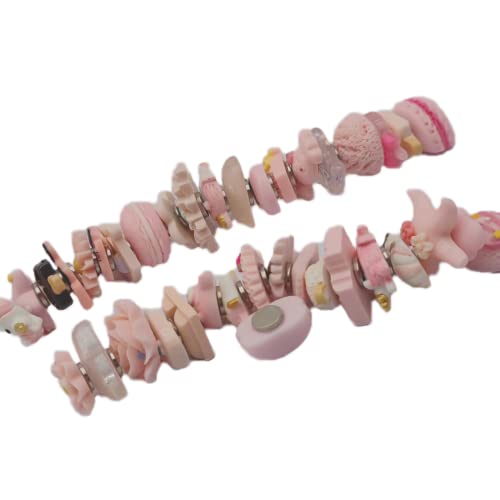 Set imanes de resina decorativos rosa 32 piezas miniatura 5