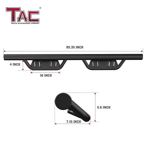 Estribos TAC para RAM 1500 Crew Cab 2019-2026 negro miniatura 6